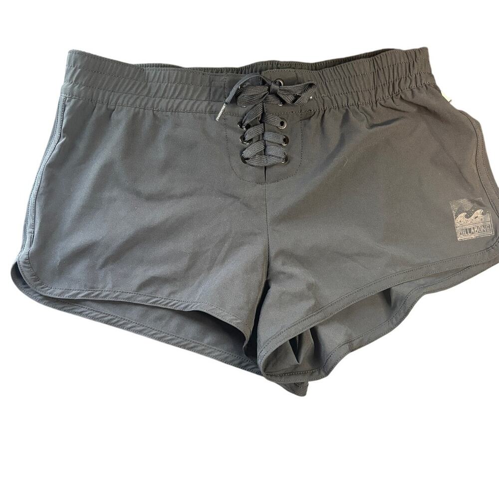 Billabong Womens Juniors Black Boardshorts Sz Med Sole Searcher Recycled Stretch